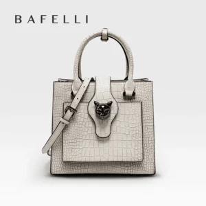 2026 NEW WOMEN'S HANDBAGS BUSINESS LADY GENUINE LEATHER ORIGINAL LUXURY BRAND DESIGNER OFFICE FEMALE BAGS CROSSBODY CAT PURSE